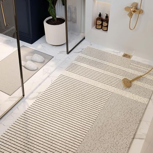 Luffa-Duschmatte für Innendusche, Badezimmer, nasse Duschbereiche, rutschfest, Anti-Schimmel, PVC, große Badewanne, Duschwanne, hohle Badezimmer-Bodenmatte, schnell trocknend