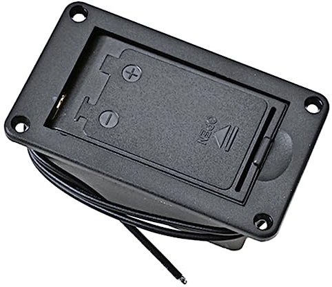 TINEASUR 9v Caja De Batería Plástica Para Pickup De Guitarra Soporte De Batería Diseño Práctico y Duradero