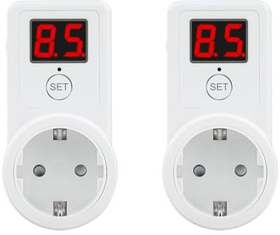 Enchufe digital de cuenta regresiva, 2300 W, 230 V, CA, 2 unidades, interruptor de cuenta atrás, 10 min-10 horas, pantalla digital, temporizador de cuenta atrás, enchufe europeo
