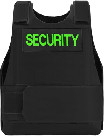 Taeku Gilet d’Entraînement Extérieur, Gilet de Sécurité Léger et Réglable pour Airsoft, Paintball, Cosplay et Jeux d’Équipe (Vert)