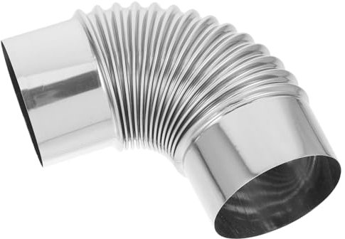 TOYANDONA 90degré Tuyau De Poêle Coudé à Degrés pour Conduit Évacuation Adaptateur Acier Inoxydable pour Poêle à Bois Évacuation De Fumée