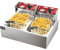 Heihe Freidora eléctrica Profesional, freidora Comercial de Acero Inoxidable, para restaurantes de Papas Fritas, Puestos de Comida rápida, Bares, Fiestas