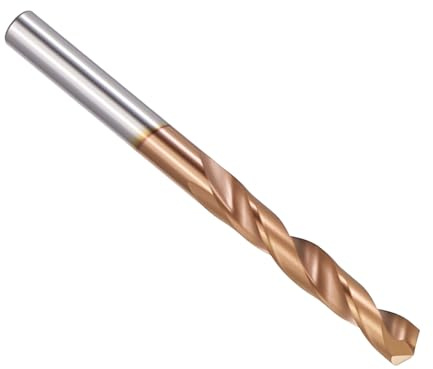PATIKIL Broca de carburo de 4,0 mm, vástago recto de 130° para perforar aleación de metal duro, acero inoxidable, aleaciones de titanio, 1 paquete