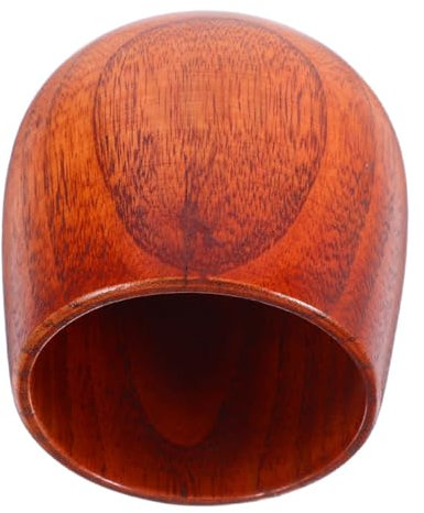 VICASKY Japanese Wooden Cup Rustic Farmhouse Wooden Mug Heat Insulation Water Cups for Juice Beer Milk Water