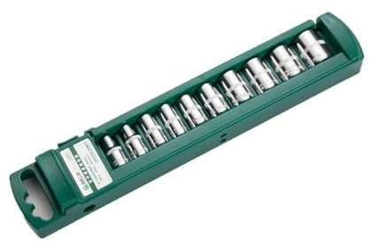 10pc 1/4'' Square Drive Socket, 6-Point Hex Socket Set, 5/6/7/8/9/10/11/12/13/14mm, Metric Sizes for Car Home Repair Home Car Repair