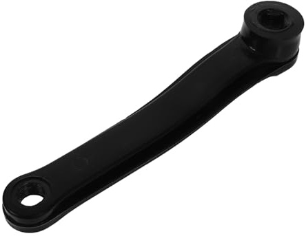 ibasenice Brazo Manivela Izquierda Bicicleta Acero Negro Hierro con Orificio Prismático Repuesto Pedal Resistente