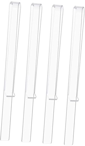GALPADA 2 Paar Transparente Acryl Notenklammern mit Glatter Oberfläche und Feinem Design für Musiknotenständer und Notenblätter