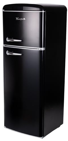 Frigorifero vintage doppia porta 240 L 54,6x55,4x148,7cm, nero, Kooper