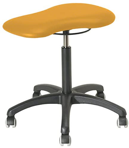 Sport-Tec Therapiehocker Standard mit Polster und Rollen, Praxishocker, Rollhocker