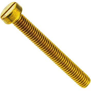 Zylinderschraube mit Schlitz DIN 84 Messing blank M 8 x 35-100 Stück