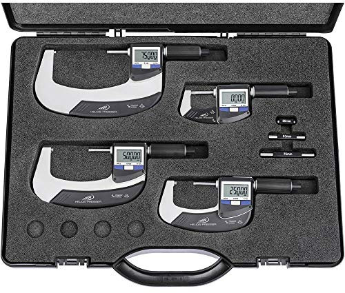 Helios-Preisser Dig. Bügelmessschraube IP65 Integrated Wireless Satz 0-100mm