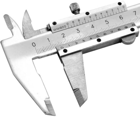 Pie de Rey, Calibrador de Precision, Calibrador a Vernier Digital, 0-150 mm Calibre Analogico, Vernier de Metal de Acero al Carbono de Alta PrecisióN, para Medición Diámetro Profundidad