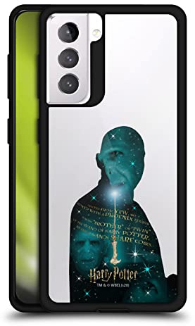 Head Case Designs Officially Licensed Harry Potter Voldemort Yew Wand Deathly Hallows XXXVIII Black Shockproof Dual Protection Case Compatible With Samsung Galaxy S21 5G