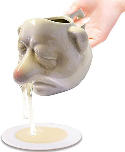 GUOHAPPY Ceramic Egg Yolk Separator Filter Funny Mr. Sneezy Egg Separator Tool Creative Egg Divider Tool Funny Egg White Separator Kitchen Gadget