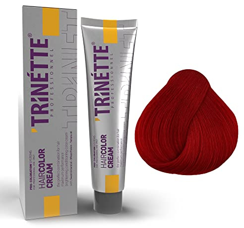Trinette Professionelle Rot Permanente Haarfarbe Creme 100 ml – Reine Mixpigmente, Präzise Farbkontrolle, Intensivierung & Neutralisierung, Langanhaltende Salonqualität