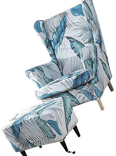 MCNDSI Ohrensessel Überzug Mit Ottomane Schonbezug Stretch Sessel-Überwürfe Ohrensessel Schonbezüge Bezug Sesselhusse Tiger Stuhlbezug Mit Armlehne Hohe Rückenlehne (Color : #43)