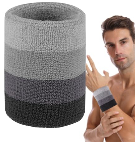 Firulab Bandes de Sueur colorées,Bracelet de Protection pour Jouer au Tennis - Équipement de Fitness pour Tennis de Table, Yoga, Course à Pied, Badminton, Basket-Ball, Tennis