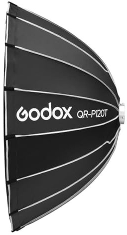 Godox QR-P120T - Softbox parabolico a sgancio rapido da 120 cm con supporto Bowens
