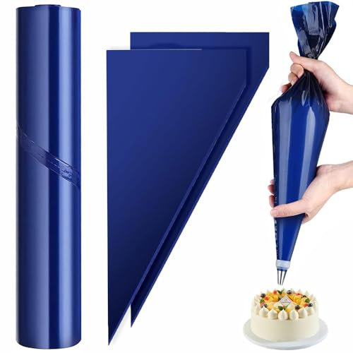 LSRVNM 50 Pezzi Sacchetti per Pasticceria USA E Getta Extra Large Addensare, sac à Poche Professionale 52cm, Sacchetti per Pasticceria per Biscotti Torte Decorazione