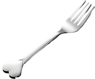 susiodeu Forchetta a forma di cuore Acciaio inossidabile Torta di frutta Forchette per caramelle Stoviglie per la casa Gadget da cucina Stuzzicadenti Bento Box Posate