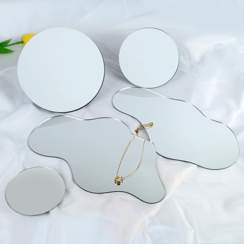 Acryl Spiegel Foto Requisiten Reflektor Produktfotografie Hintergrund Requisiten für Schmuck Kosmetik (5 Stück)