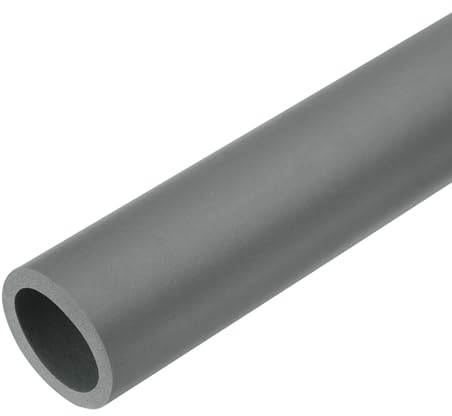 sourcing map Rohrisolierung, Schaumstoff-Rohrisolierung, 28 mm Innendurchmesser, 38 mm Außendurchmesser, 61 cm, Wärmeerhaltung für Frostschutz-Isolierung, Griffgriff, Grau