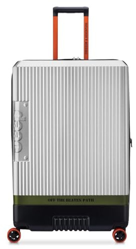 DELSEY Jeep - JH001A - Hartschalenkoffer 80 cm x 53 cm x 33 cm - 122 L - Silber