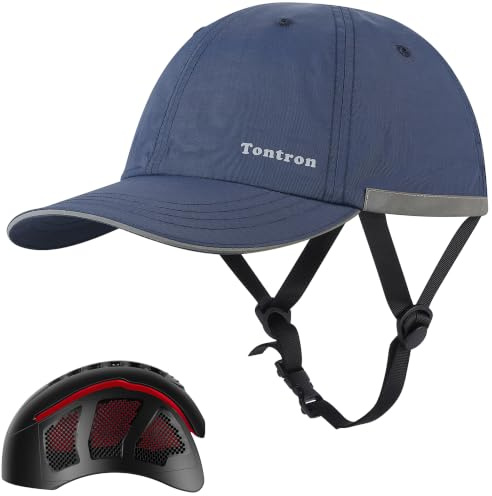Tontron Wasumer - Cappello per sport acquatici, cappello da kayak, cappello da surf, casco a basso profilo (blu, S)
