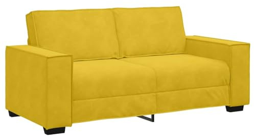 vidaXL 2-Sitzer-Sofa Gelb 180x78x84 cm Samt