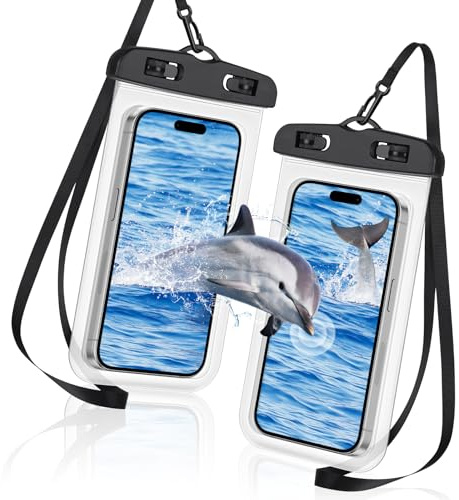 AOOSA 2PCS Funda Impermeable Móvil, Universal IPX8 Bolsa Impermeable