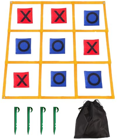 Yard Bean Toss – 120 x 120 x 1 cm, tragbares Spielset, wetterfeste -Sets, tragbare Hinterhof-Aktivitäten, interaktive Familienspaßausrüstung für Camping, Picknick, Aktivitäten