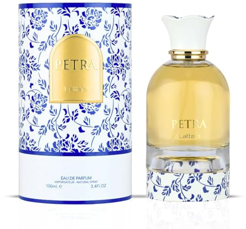 Lattafa Petra Eau de Parfum Spray for Women - 100ml (3.4 Oz) | Tropical, Floral, Fruity & Sweet Fragrance | Long-Lasting Luxury Perfume
