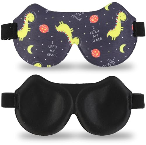 Mascherina per Dormire Bambini, 3D Benda per Dormire Maschietti/Bambine