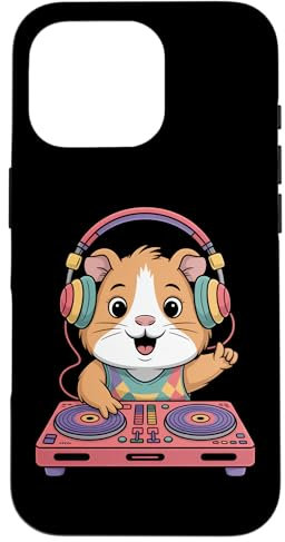 Dj Hamster Avec Casque Et Platines Cool Coque pour iPhone 16 Pro