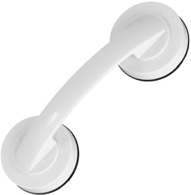 Haltegriffe Badezimmer Saugnapf, Weiß Kitchen Haltegriff Rutschfeste Haltegriffe mit Superstarkem Saugnapf, für Bad, Mini-Kühlschrank, Schrank, Dusche (19 x 6,5 x 5 cm)