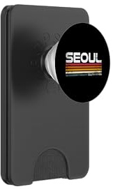 Retro Seoul South Korea Design Korean Travel Souvenir PopSockets PopWallet for MagSafe