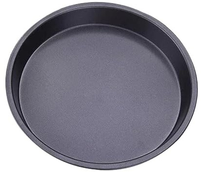 SkyjOy Piatti Pizza Teglia for Pizza da Cucina, teglia for Rotonda, Resistente al Calore for Torta di casa, Nera(9 inch)