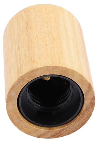 AUTSUPPL Douille De Lustre E27 En Bois Et Plastique Sécurité Adaptateur Pour Ampoule Suspensions E27 Pour Salon, Café, Chambre Support Lampe Rond Coloris Aléatoire