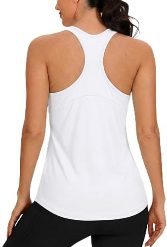 Gyabnw Camiseta Deportiva Mujer Sin Mangas Detalle Reflectante | Tejido transpirable, cuello redondo, bajo curvo, para running entrenamiento y gimnasio
