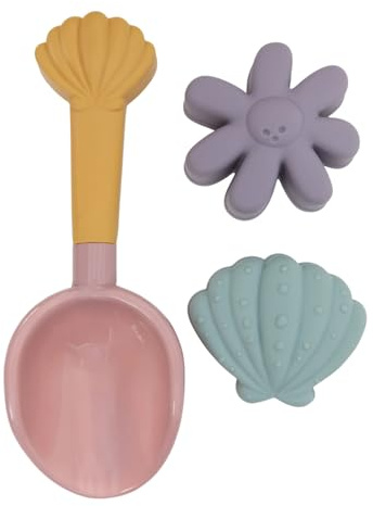 Little Dutch Sandspielset 3-teilig - Schaufel und Förmchen - Sandspielzeug Strandspielzeug Sandkasten - für Mädchen ab 18 Monate - Dreamy Mermaid