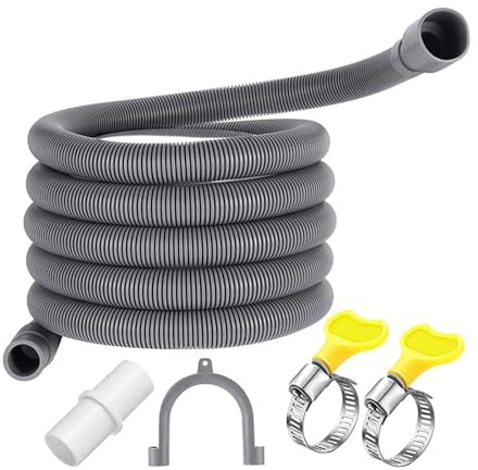 Tuyau De Vidange Flexible For Lave-linge, 2 Pièces, 10 Pieds, Kits D'extension De Tuyau De Vidange For Lave-vaisselle, Décharge De Lave-linge Ondulée