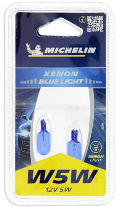 Michelin 008758 Blue Light, 2 Glühlampe, W5W, 12 V