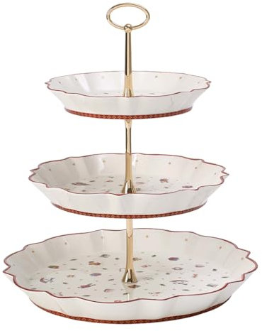 Villeroy & Boch - Toy's Delight Etagere 250 Ml Bunt, Etagere 3 Stöckig Weihnachten, Weihnachtsetagere, Weihnachtsgeschirr, Weihnachtsporzellan, Weihnachtsdeko Innen, Premium Porzellan