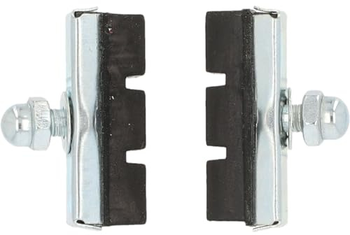 FISCHER Bremsschuhe für Seitenzug-Bremse, Schraubbar, Für Alu-und Stahlfelgen, Stückzahl 2, Schwarz