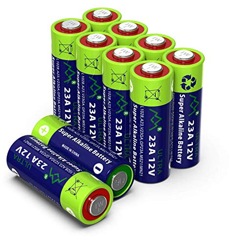 GutAlkaLi 10 Stück 23A 12V Batterie, A23S 12V Batterie, V23GA, MN21/23, L1028, A23 Alkaline Batterie -3 Jahre Lagerfähigkeit