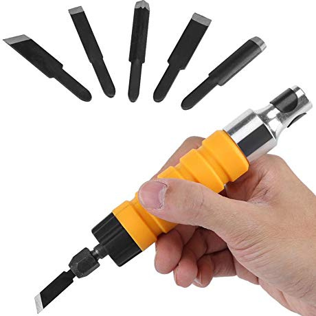 Scalpello elettrico per legno, set di strumenti per incisione del legno, per trapano elettrico, albero flessibile, fai da te