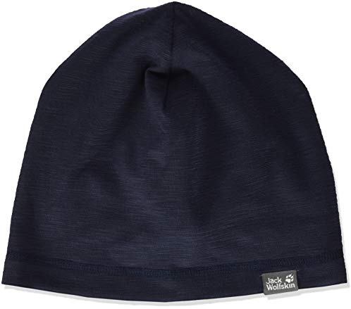 Jack Wolfskin Kinder Travel Beanie Bonnet Strickm tze, (Night Blue), S EU