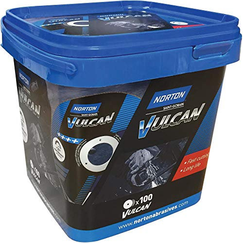 Norton Trennscheibe - Flexscheibe - Flexscheiben - Trennscheiben - Schruppscheide - Schruppscheiben - 100xEimer Vulcan Stahl/Inox 125x1,0