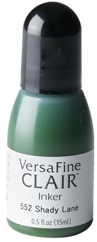 Tsukineko VersaFine Clair Refill Nachfülltinte - 15 ml - Grün, Shady Lane - Zubehör Reinker für VersaFine Clair Stempelkissen
