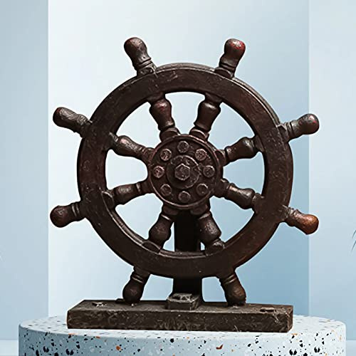 FUFRE Maritime Dekoration, Mit Seil Nautical Boat, Anker Deko, Kreatives Mediterranes Segelboot Ankerruder Retro-Modell Requisiten Dekorative Ornamente Handwerk (B)